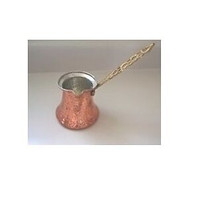 Hand Hammered Copper Melting Pot with Brass Handle