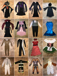 HUNDREDS of Halloween costumes! $15-$25 sizes listed