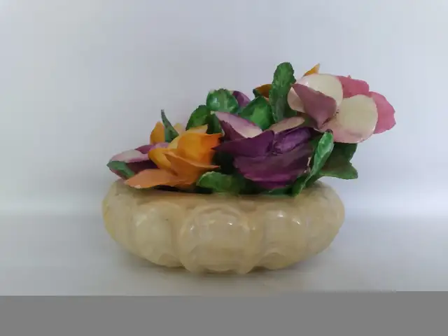 Coalport Bone China Flower Basket in Arts & Collectibles in Barrie - Image 7