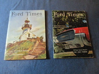 THUNDERBIRD-FAIRLANE-2 VINTAGE FORD TIMES MAGAZINES-1966 & 1969!