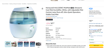Honey Well Humidifier, View more
