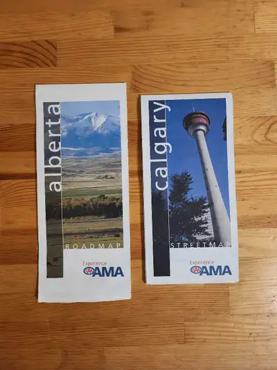 2006 Alberta and Calgary Road Maps - Historical Memorabilia, View more