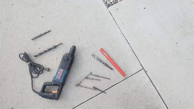 bosch bulldog hammer drill--/ bits/conc anchors 215 cash$ in Power Tools in Calgary - Image 3