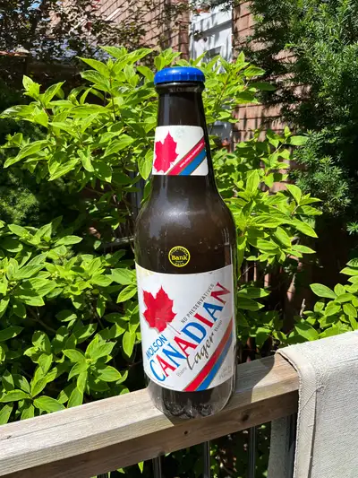 Giant Molson Canadian Beer Bottle Bank, View more