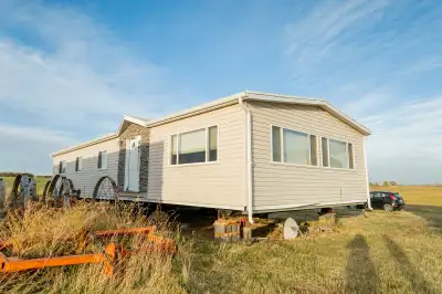 TO BE MOVED. 1972 knight smidt double wide 3 bed 2 bath 1400sq feet mobile home for sale. COMPLETELY...