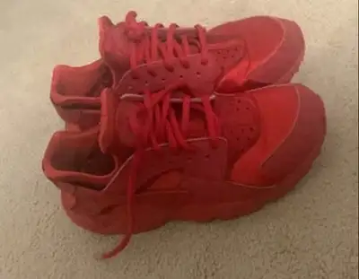 Nike Red Women’s Air Huarache Run Sneakers - Size 8.5 US, View more