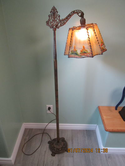 working antique lamp from the early 1900s, View more