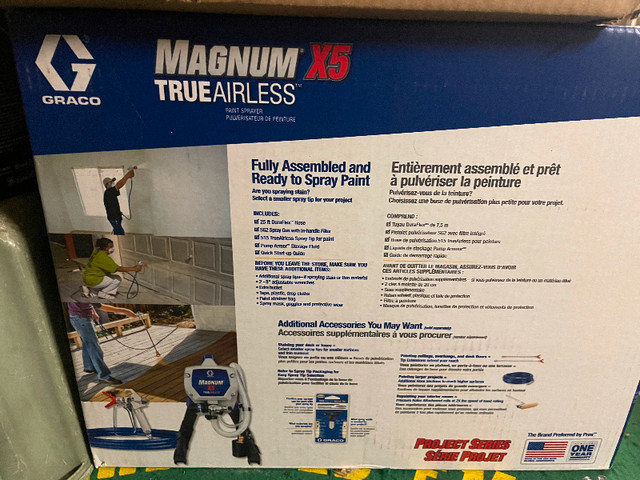 GRACO X5 MAGNUM AIRLESS PAINT SPRAYER - NEW NEVER USED in Other in Revelstoke