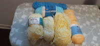 KNITTING YARNS –BABY COLOUR: YELLOW AND BLUE