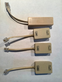 4 Filtres DSL 2 fils, 1 ligne – élimine bruit sur téléphone fixe
