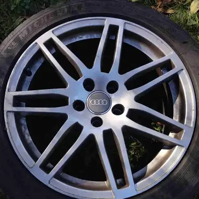 Hello, We are selling 18" Audi A4 Rims and Michelin Pilot Sport tires for $450 complete set. Micheli...