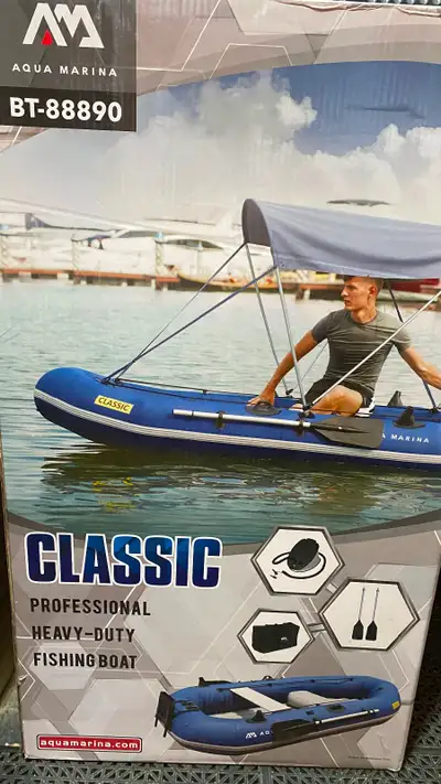 Brand new Aqua Marina Classic Professional Heavy-Duty Fishing Boat, model BT-88890. Never used and s...