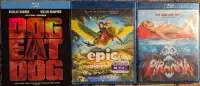 Blu Ray Movies; Epic 3D / Dog Eat Dog / Piranha (2012)