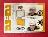 2008-09 MVP 2 on 2 Jerseys #J2TRBK Bergeron/Kessel/Thomas/Ryder