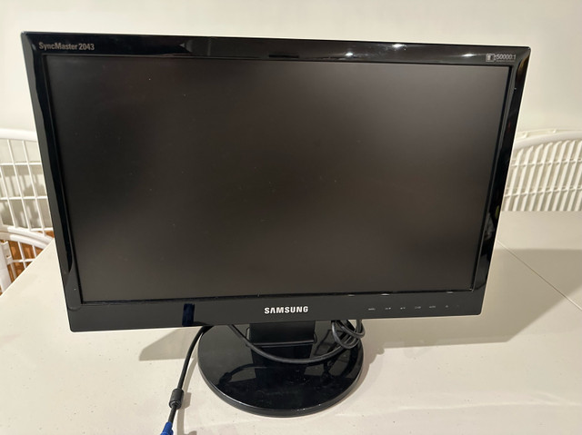 20” Samsung Monitor Syncmaster 2043SNX in Monitors in Saskatoon