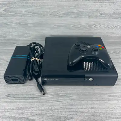 XBOX 360 E CONSOLE AND CONTROLLER, View more
