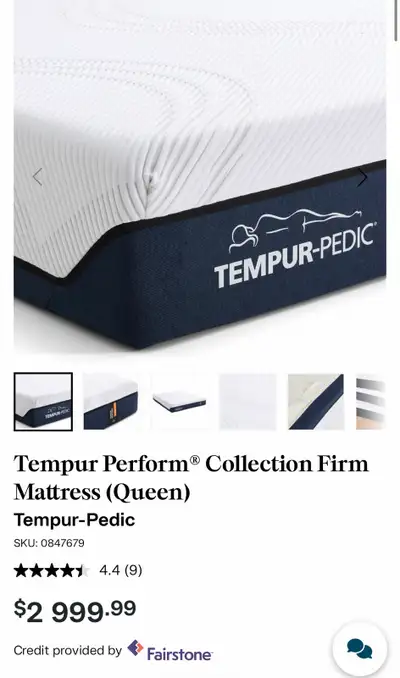 New tempur-pedic queen size firm mattress , View more