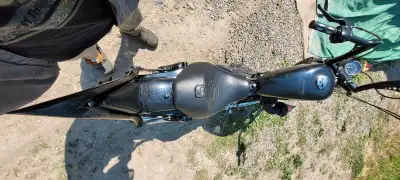 What we have here is a beautiful Harley with aftermarket accessories and parts. 1200cc v-twin engine...