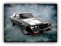 1987 Buick Grand National - Vintage - Retro Style Painting