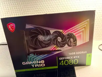 MSI RTX 4080 GAMING TRIO VIDEO CARD, View more