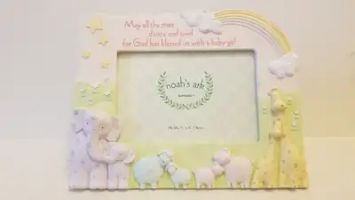 Noah ark ceramic picture frame, View more