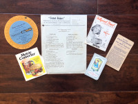 Six 1940’s to 1970’s advertisement promotional items