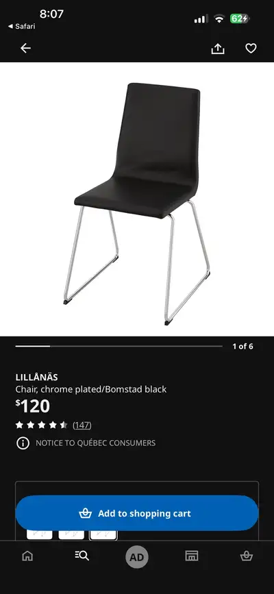 IKEA Lillanas Dining Chair, View more