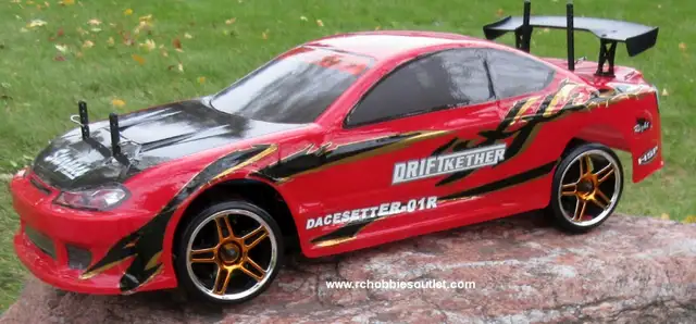 RC  Drift Car Electric with 8 Lights 2.4G Radio in Hobbies & Crafts in Hamilton - Image 6