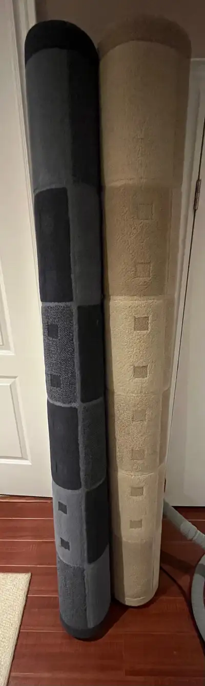 2 IKEA Vium area rugs - $60 each - in blue and cream/biege. $100 for both. Gently used. Smoke-free h...