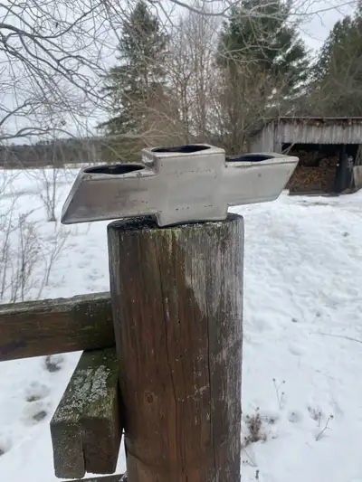 Custom built bowtie cup and change holder for square body Chev, Slides into ash tray holder $50, obo...