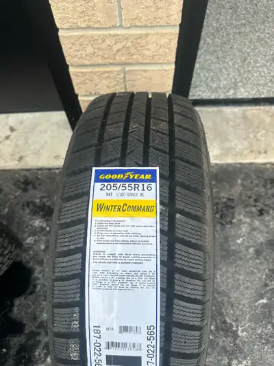 New Goodyear Winter commands 205 55 16. Set of 4. Never used.