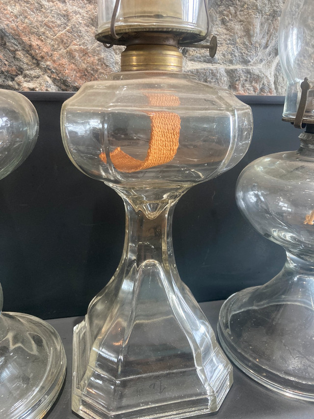 Vintage Glass Oil Lamps, Lighting Power Outage Lamp in Arts & Collectibles in Ottawa - Image 3