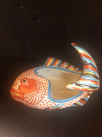 Extremely rare Herend hand painted fish bowl 