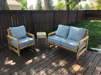 Custom-Built  Cedar Patio Set (Cushions not included)