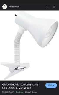 Clip-on Desk Lamp - White