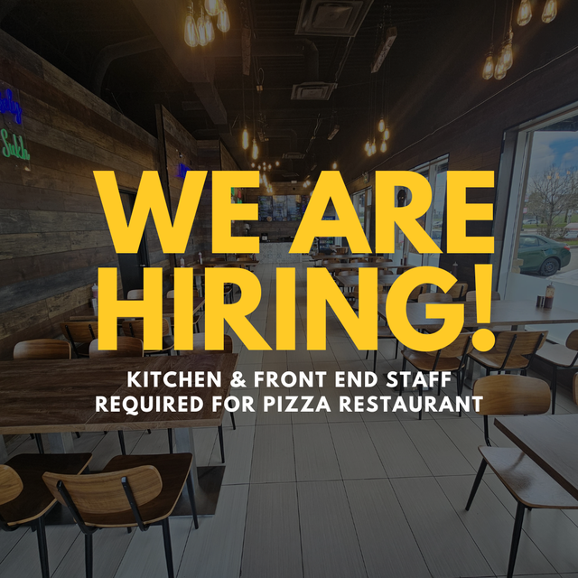 Kitchen & Front End Staff Required for Pizza Restaurant in Part Time & Students in City of Toronto - Image 2