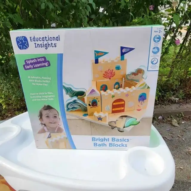 New Educational Insights Bright Basics Bath Blocks Retails $40