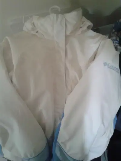Women's large white Columbia winter coat  w/hood, View more