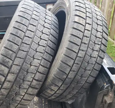 2 winter tire size 235 50 18 in good condition. 75% tread. no rims $80. london