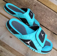 Jordan Hydro slides Womens size 9.5 Aqua Blue Sandal size 8 men