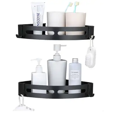 2 Metal Corner Shelves, View more