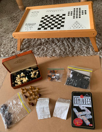 Bed Tray with Game Board Insert