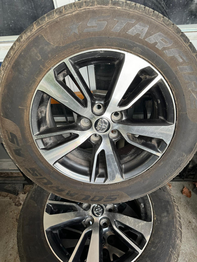 3 OEM Rims 17x7J - Toyota RAV 4 - with 3 all season tires in Tires & Rims in Ottawa