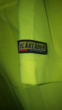 2XL Blaklader - Summer Hi Vis Yellow Pocket T-Shirt