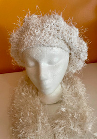 Fall is here keep warm with Beautiful hand-knit hats and scarf
