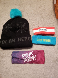 Headbands and Hat from misc runs