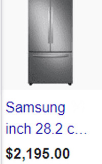 Samsung Double French Door Refrigerator in Fingerprint Resistant