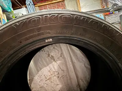 Not in terrible shape, not in great shape. Still better than no tires. Tread is 4/32nds.