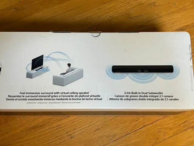 Sony Soundbar HT-X8500 2.1ch Dolby Atmos with built in subwoofer in Stereo Systems & Home Theatre in Strathcona County - Image 9