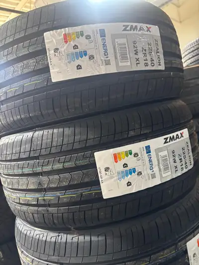 NEW 225/40/R18 Zmax A/S–BMW 3/2/CLA/ATS/A3/Jetta/Golf/Civic/IS Set of Four brand new 225 40 R18 Zmax...